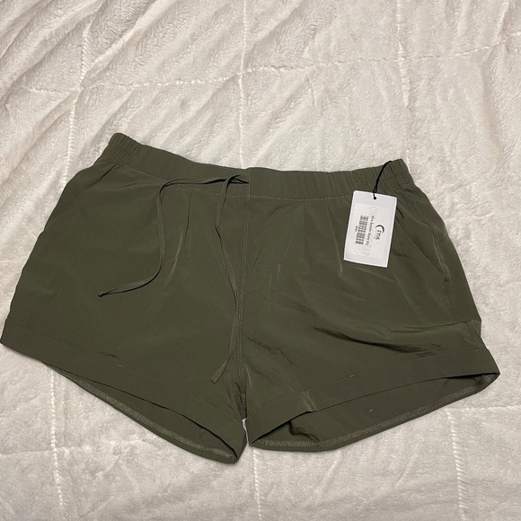 XL Zyia Olive Summer Shorts - Picture 6 of 7